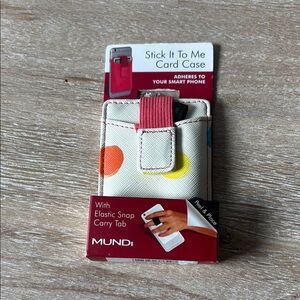NWT Mundi Multi-Color Stick It To Me Card Case